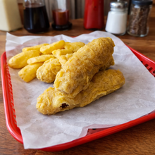 Load image into Gallery viewer, Battered Sausages x 3