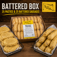 Load image into Gallery viewer, Belfast Pastie and Battered Sausage Box