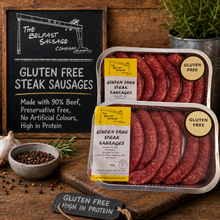 Load image into Gallery viewer, Gluten Free Steak Sausages 400g
